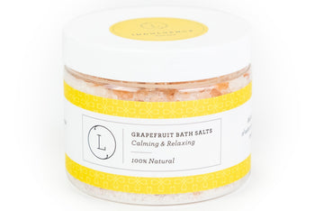 Grapefruit Natural Bath Salt Soak with Dead sea, Epsom and Himalayan salts