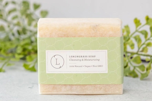 Natural Handmade Lemongrass Soap Bar, Vegan Friendly Cold Process Soap