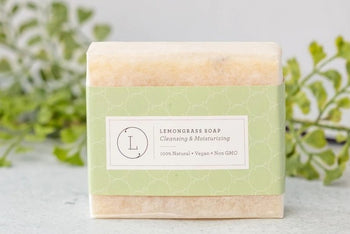 Natural Handmade Lemongrass Soap Bar, Vegan Friendly Cold Process Soap